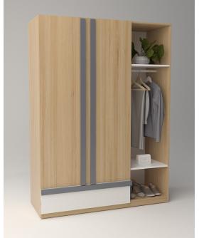 Tủ quần áo 104a - Gỗ MDF - Dài 1.2m đến 1.8m (Cao 2m)